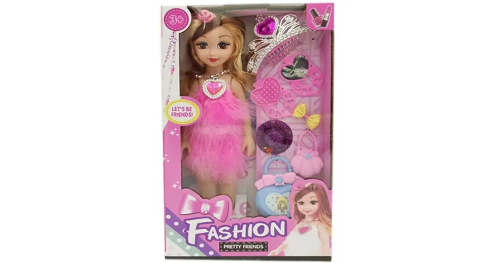 Akciós ár Fashion divatbaba kiegészítőkkel és tiarával