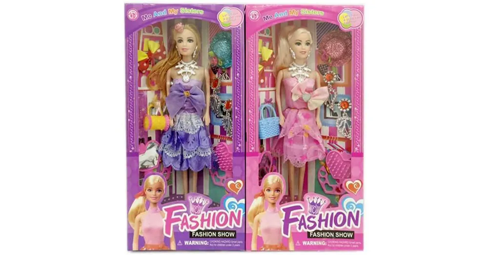 Expressz kézbesítés Fashion divatbaba kiegészítőkkel kétféle változatban