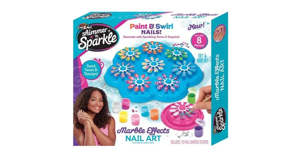 Szezonális akció Cra-Z-Art Shimmer and Sparkle Márványos körmök manikűr szett