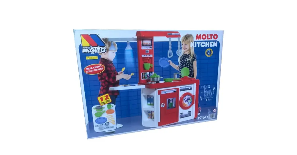 Molto Játékkonyha szett lámpával és kiegészítőkkel 82×80×28 cm Vedd meg most