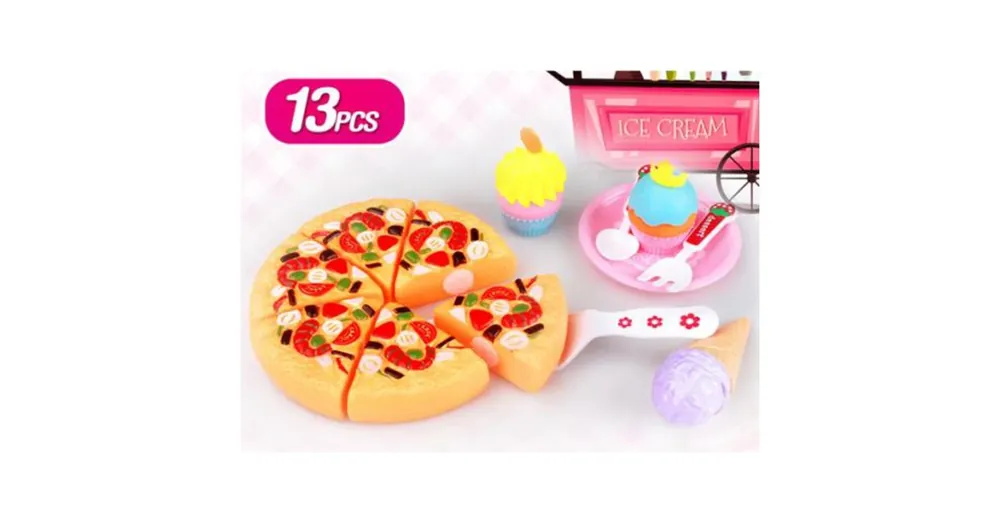 Azonnali szállítás Pizza játékszett édességekkel 13 db-os