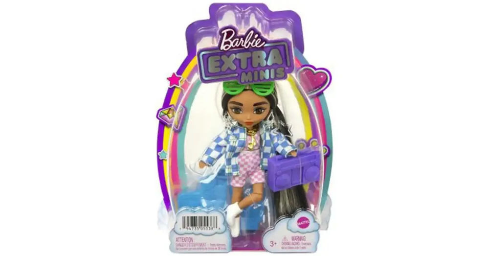 Azonnal elérhető Barbie Extravagáns mini baba kockás ruhában – Mattel