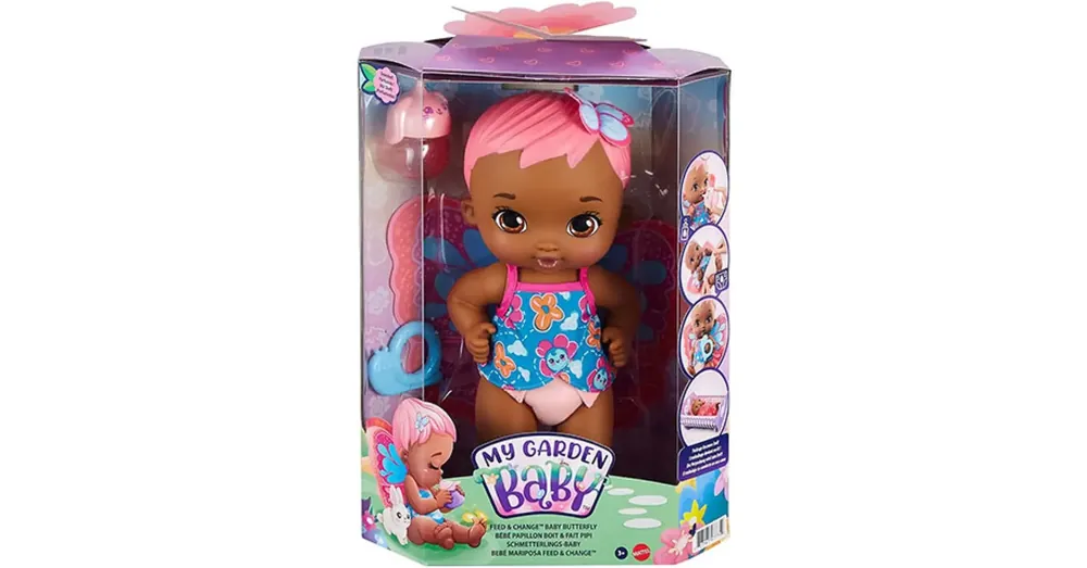 My Garden Baby Édi-Bébi gondoskodás pillangó baba 30 cm – Mattel Ne maradj le