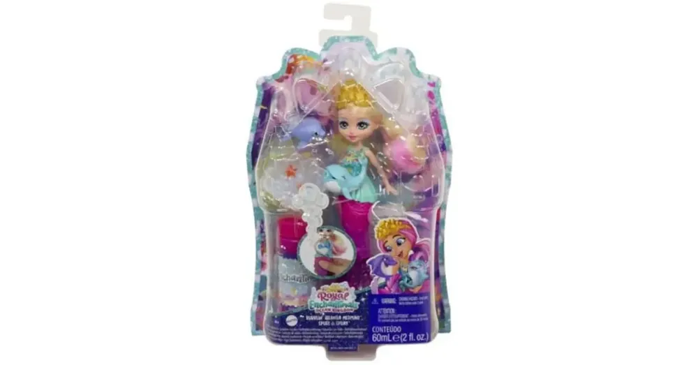 Árengedmény Enchantimals Buborékfújó sellő figura kiegészítőkkel – Mattel