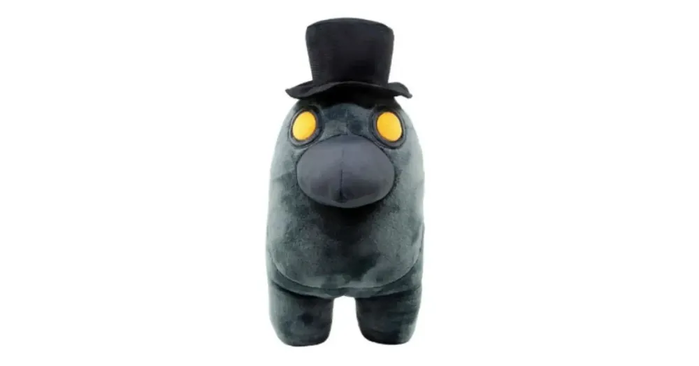 Outlet Among Us fekete 25 cm-es plüss figura kalappal