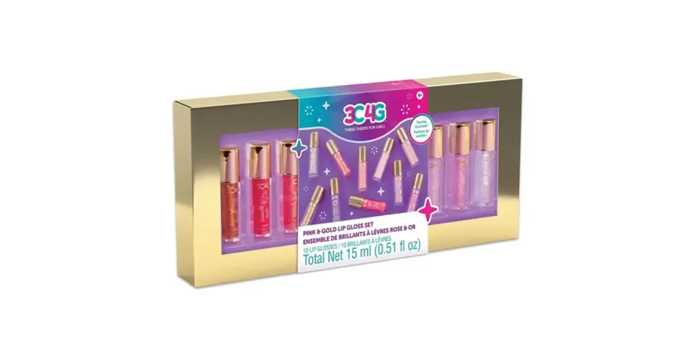 Make it Real 3C4G pink és arany 10 db-os szájfény szett Biztonságos fizetés