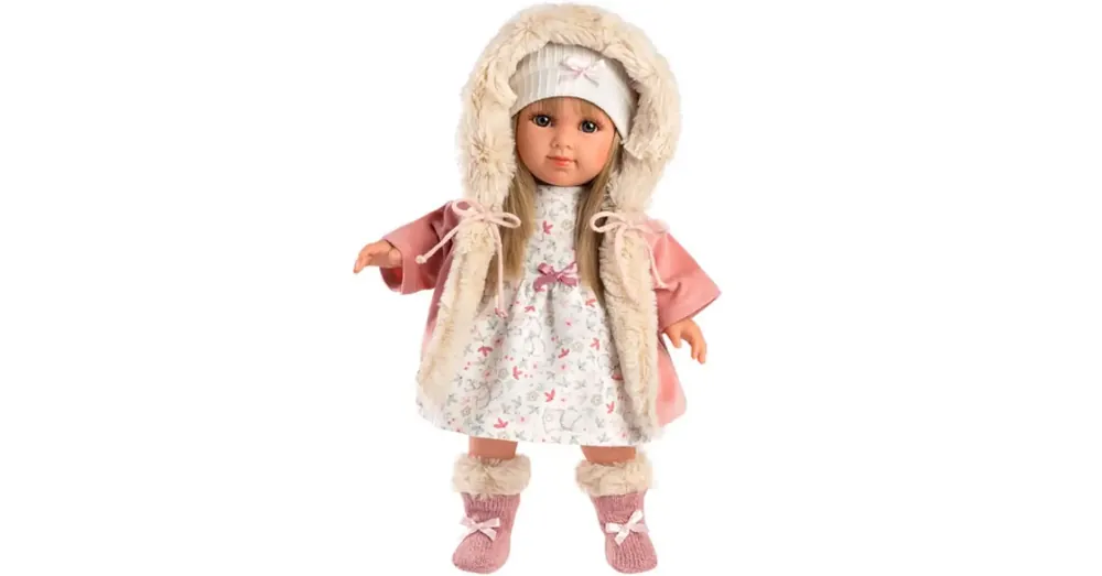 Kihagyhatatlan ajánlat Llorens Elena 35 cm-es baba szívecskés ruhában