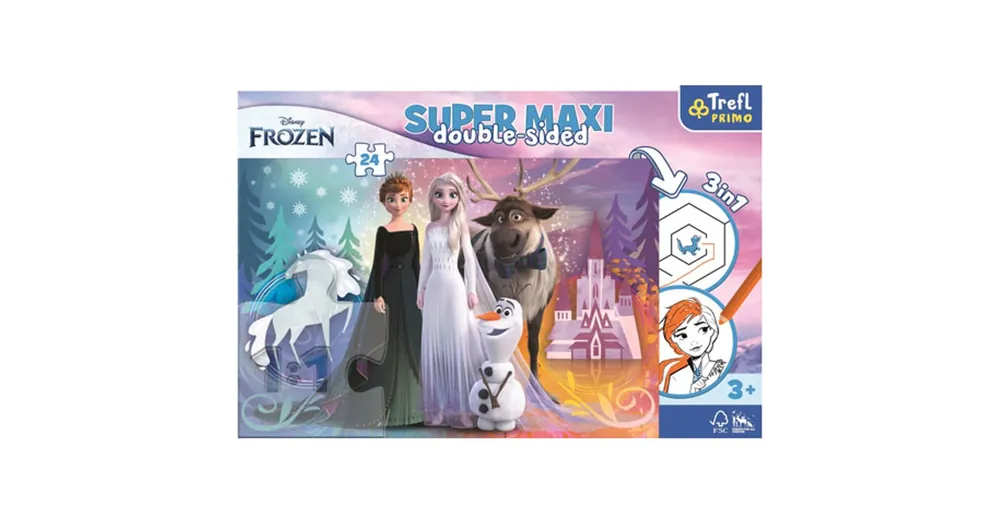 Akció Jégvarázs SuperMaxi kétoldalas 3 az 1-ben puzzle 24 db-os