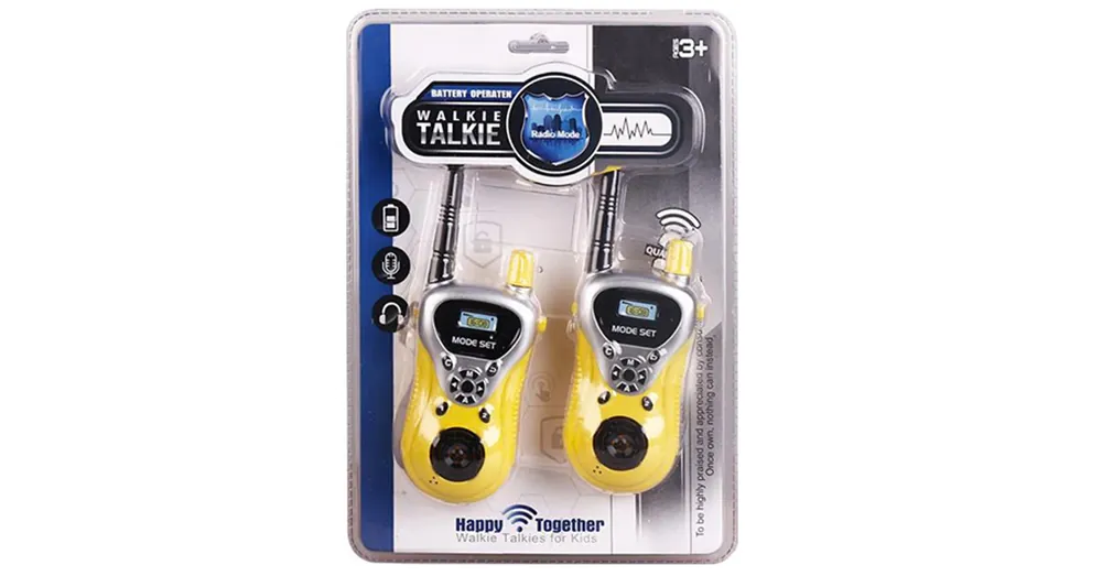 Újdonság Walkie-Talkie sárga színben 2 db-os szett