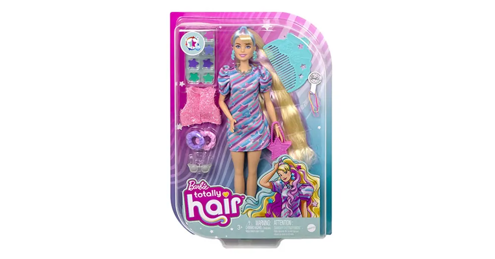 Vásárlói kedvenc Barbie Totally hair baba – Csillag – Mattel