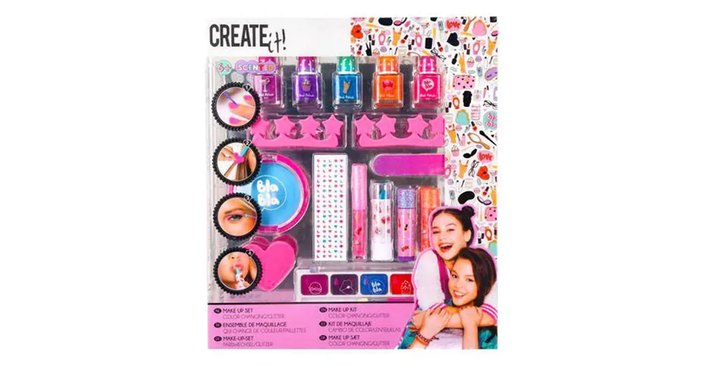 Végkiárusítás Canenco Create it! Színváltós, csillámos Make-Up szett