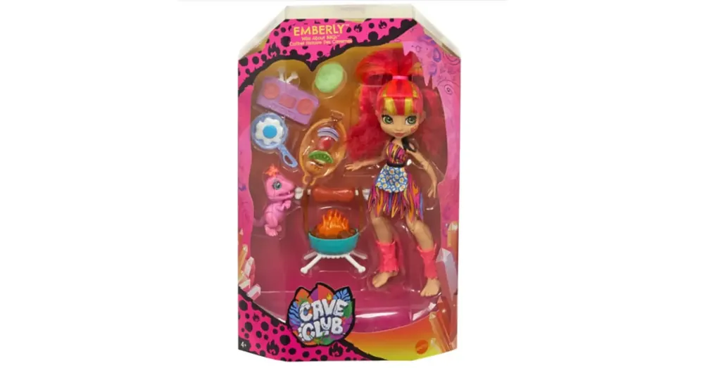 Szezonális akció Cave Club Emberly játékszett kiegészítőkkel – Mattel