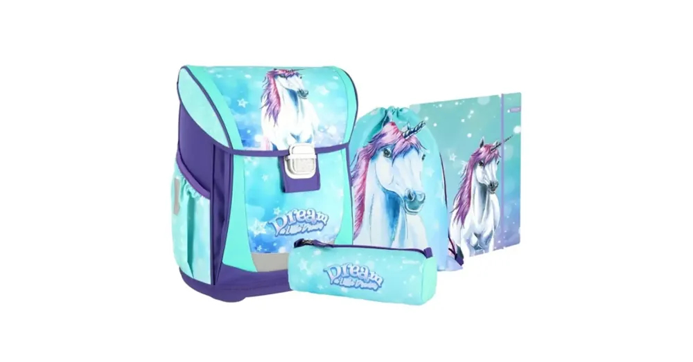Kihagyhatatlan ajánlat Spirit Cool Little Dream unikornisos ergonomikus iskolatáska, hátizsák 4 db-os szett
