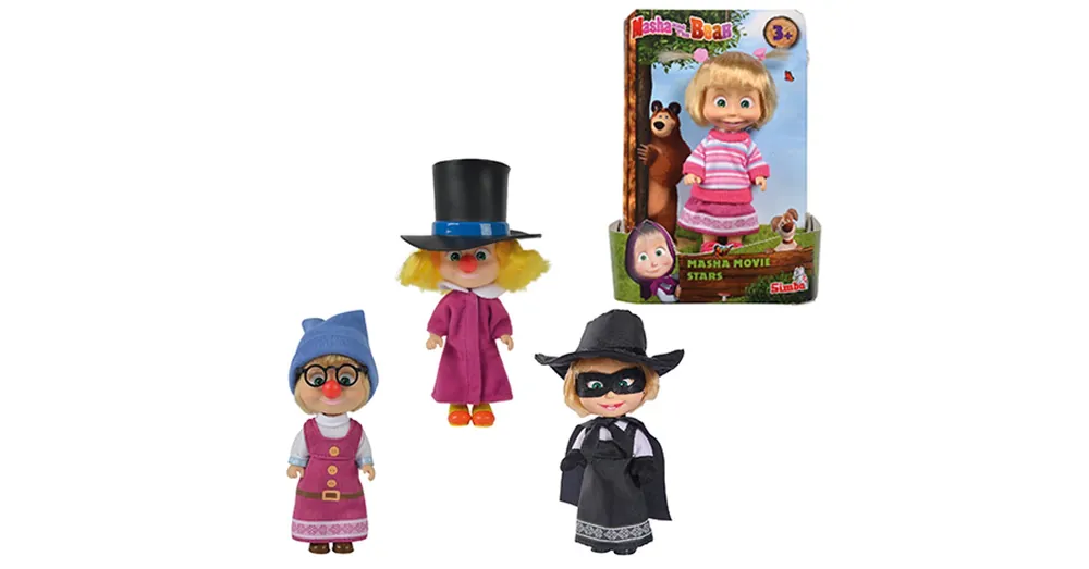 Szuper akció Mása és a medve Mása mozi sztár baba 4 féle – Simba Toys