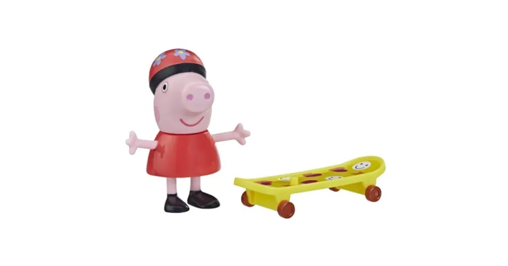 Peppa malac Peppa malac bukósisakban gördeszkával figura szett – Hasbro Újdonság