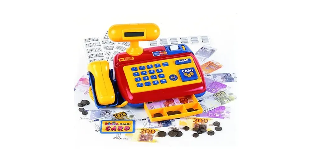 Gyors kiszállítás Pénztárgép vonalkód leolvasóval – Klein Toys