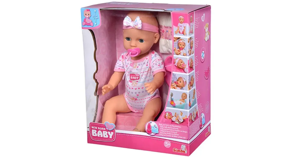 New Born Baby Pisilős baba kiegészítőkkel 43 cm – Simba Toys Csak ma