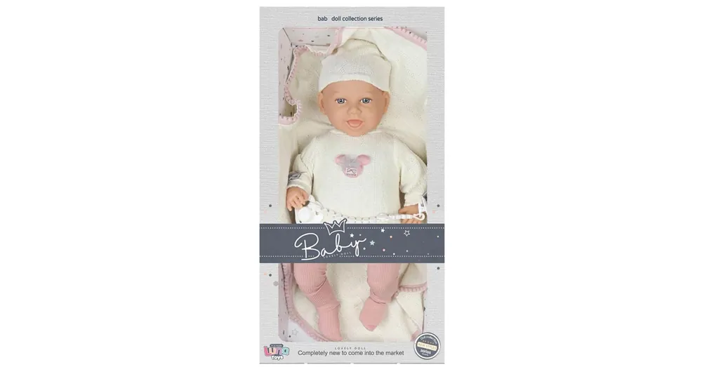 Kedvezmény Bájos mosolyú baba cumival 45 cm-es