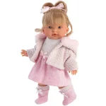 Biztonságos fizetés Llorens Valeria 28 cm-es baba rózsaszín ruhában