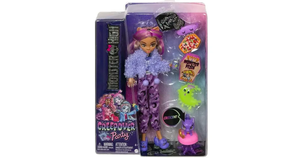 Monster High Creepover Party Clawdeen Wolf baba kiegészítőkkel – Mattel Árengedmény