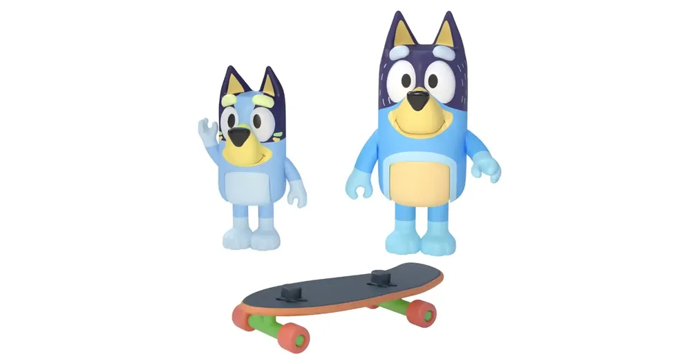 Bluey Bandit és Bluey gördeszkások játékfigura szett Olcsóbb