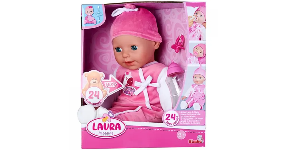 Csak ma Laura baba hanggal és cumival 38 cm – Simba Toys