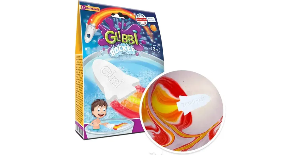 Glibbi Rocket Rakéta formájú fürdőbomba lángcsóva színekkel – Simba toys Biztonságos fizetés