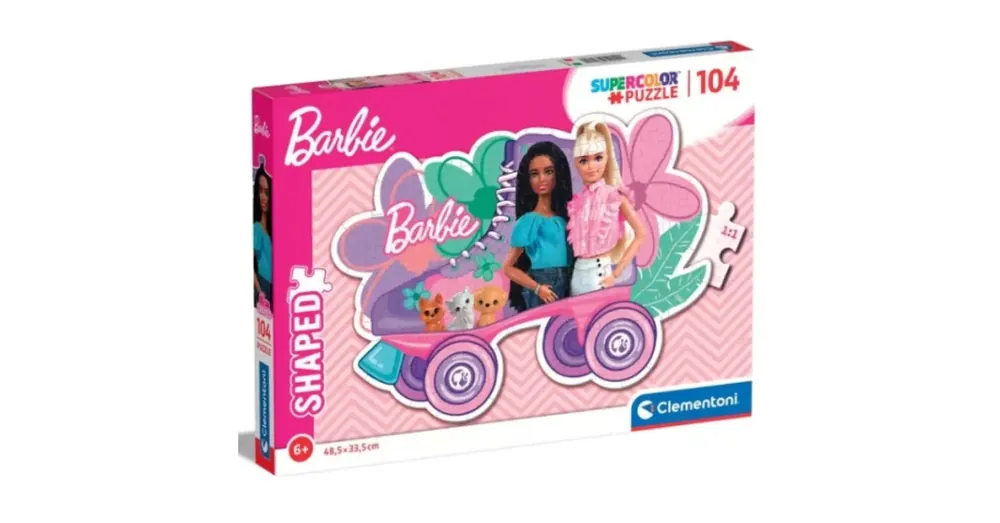 Barbie görkorcsolya Supercolor 104 db-os puzzle – Clementoni Bestseller