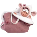 Expressz kézbesítés Llorens Mimi Llorana 42 cm-es síró újszülött baba hordozóval