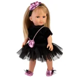 Újdonság Llorens Elena 35 cm-es baba fekete ruhában