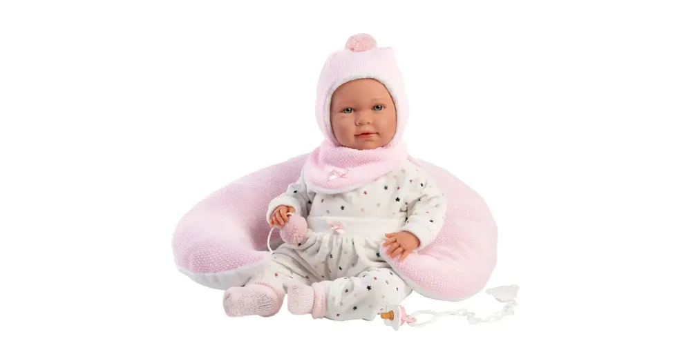 Llorens Mimi 42 cm-es baba hanggal, pocak párnával Ajánlat
