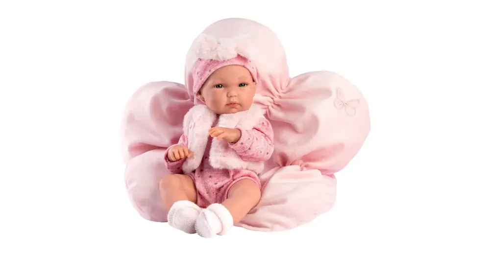 Kedvezményes ár Llorens Bimba 35 cm-es baba virág alakú párnával
