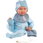 Kiárusítás Llorens Mimo Llorón 42 cm-es baba hanggal kutyusos előkével