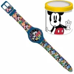 Alacsony ár Luna Mickey egér analóg karóra fém díszdobozban