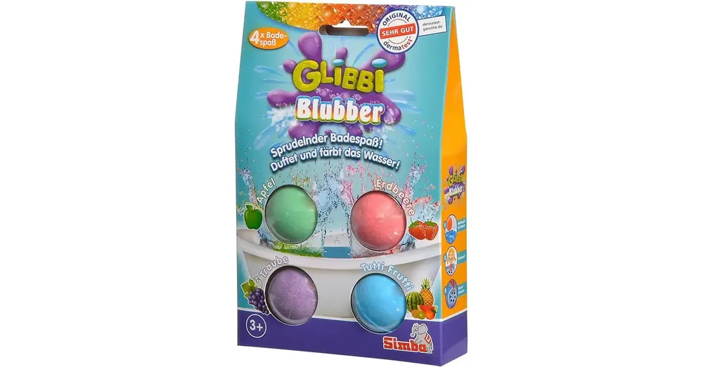 Alacsony ár Glibbi Bluber 4 db-os fürdőbomba – Simba Toys