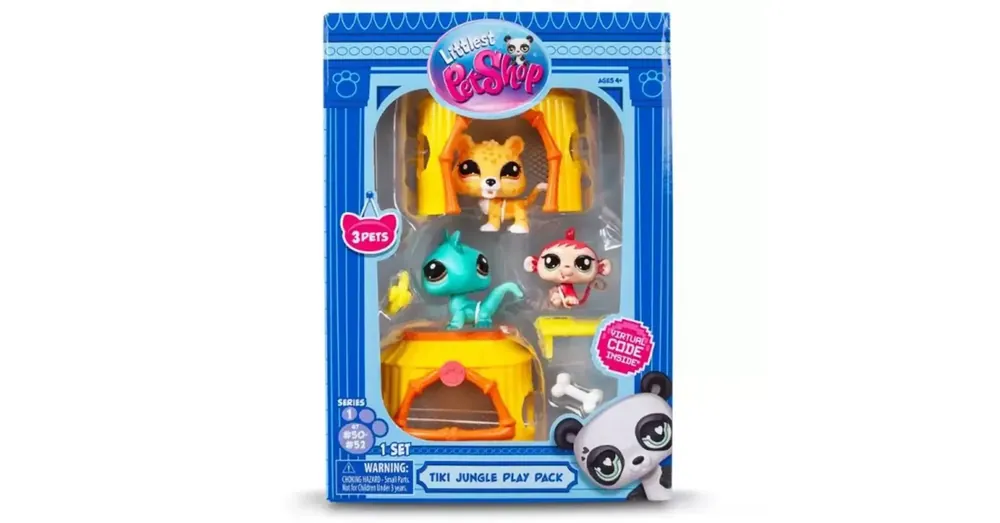 Újdonság Littlest Pet Shop 3 db-os figura csomag 1. széria – Dzsungel