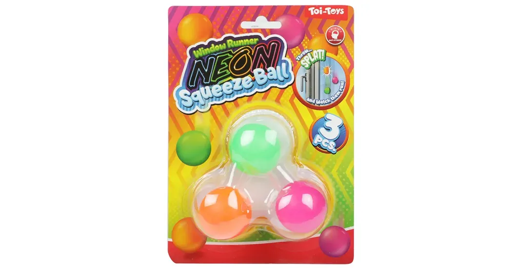 Gyors kiszállítás Squeeze Ragadós neon 3 db-os labda szett