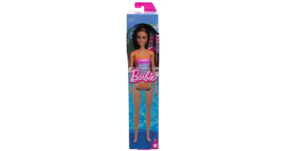 Barbie Beach baba lila színű, mintás fürdőruhában – Mattel Rendeld meg most