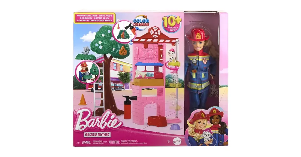Azonnal elérhető Barbie Tűzoltó állomás játékszett – Mattel