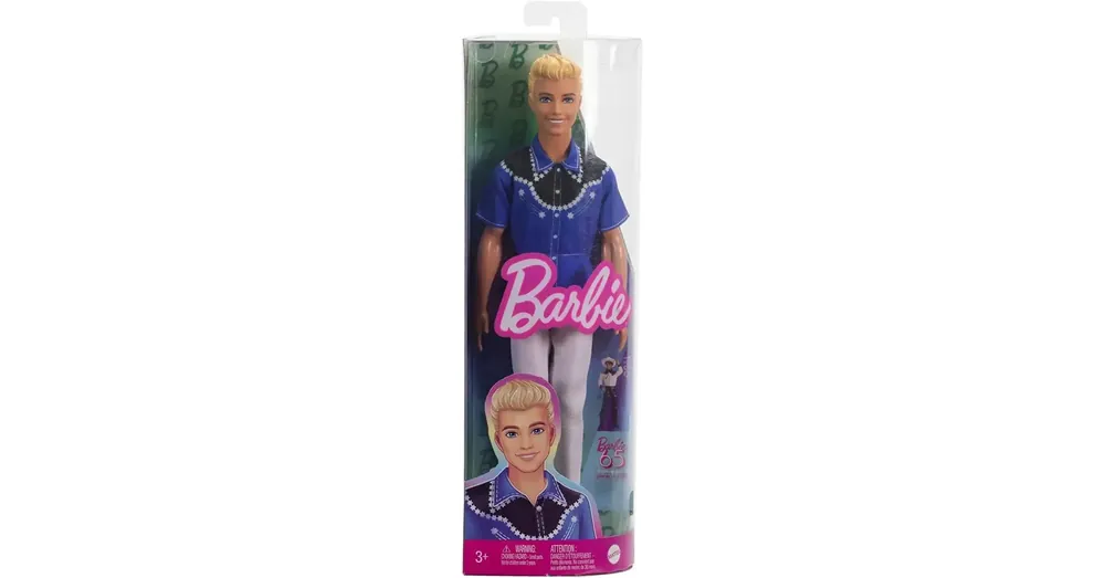 Biztonságos fizetés Barbie Fashionista fiú baba kék-fekete ingben – Mattel