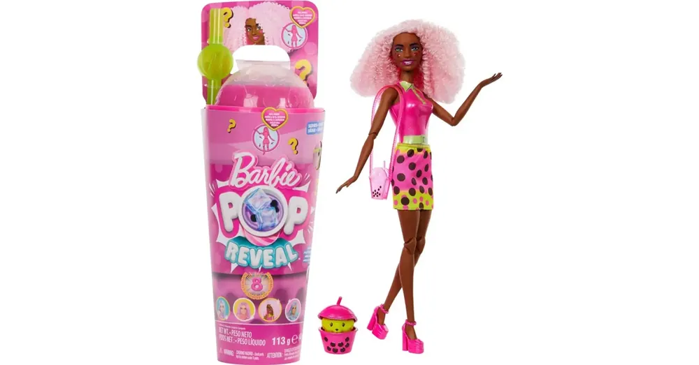 Barbie Slime Reveal Bubi buli Rózsaszín baba – Mattel Expressz kézbesítés