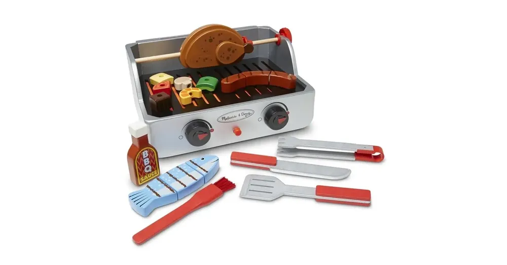 Grill és Barbecue kreatív fa játékszett – Melissa Doug Árcsökkenés