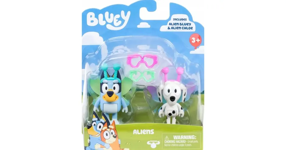 Bluey űrlények Bluey és Chloe figura szett Azonnali szállítás