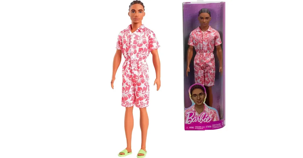 Barbie Divatdiktátor Ken baba rózsaszín virágos ruhában – Mattel Újdonság