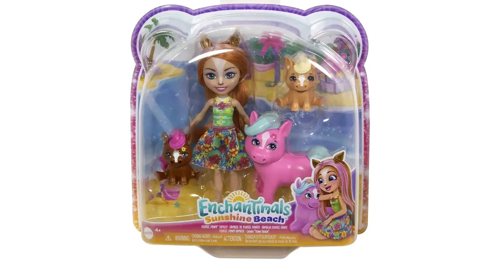 Enchantimals Sunshine Beach Pensee Pony és családja figuraszett – Mattel Biztonságos fizetés