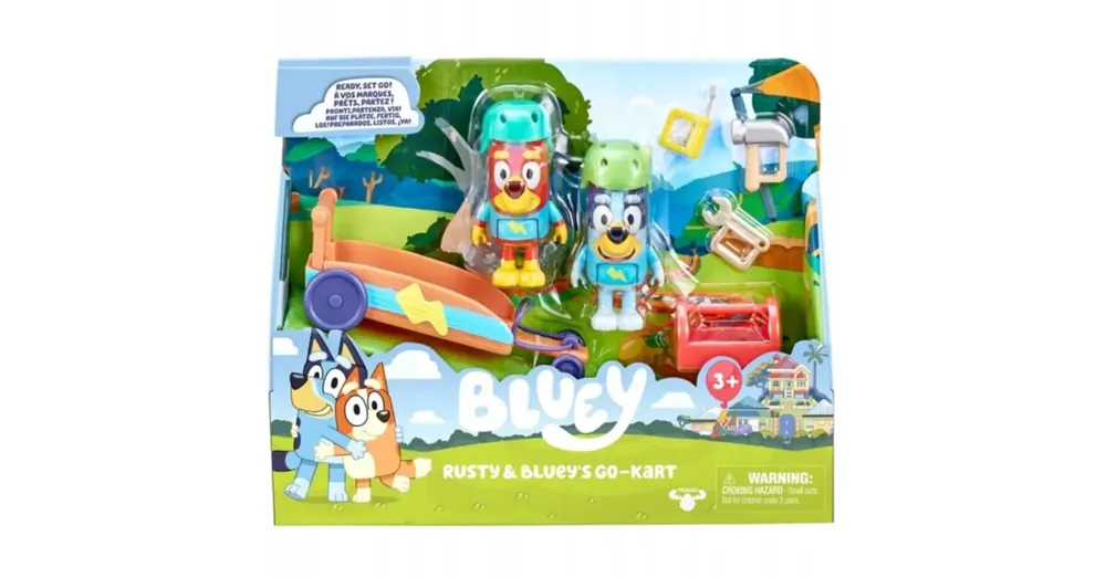 Kihagyhatatlan ajánlat Bluey Gokart szett 2 db figuráva