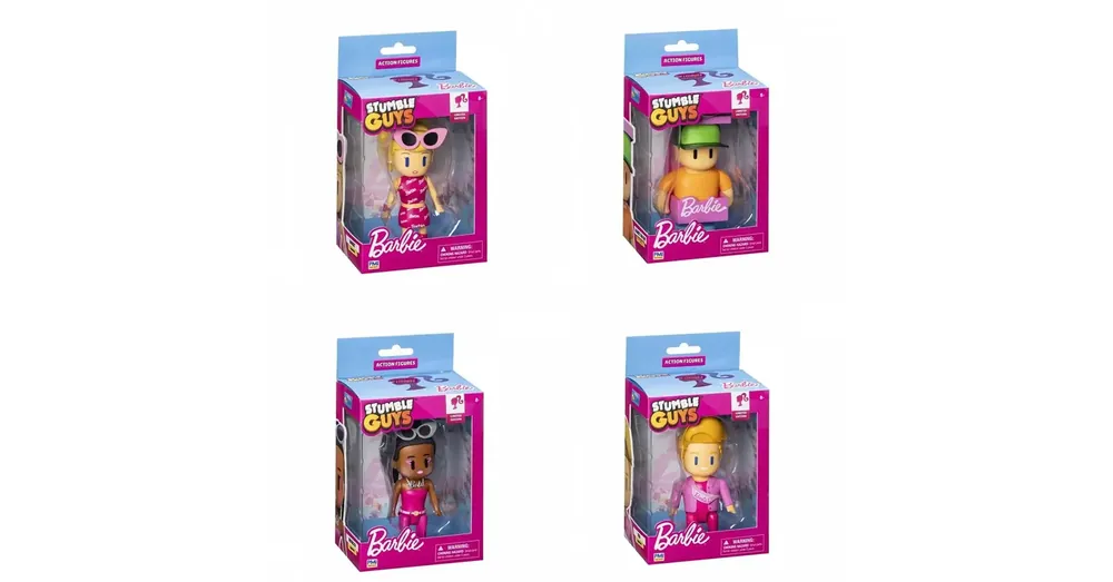 Kiárusítás Stumble Guys x Barbie figura dobozban 11,5 cm
