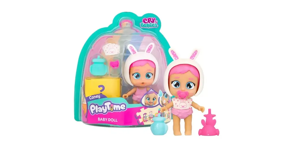 Cry Babies Playtime – Coney könnyes baba nyuszis sapkában Szuper ajánlat