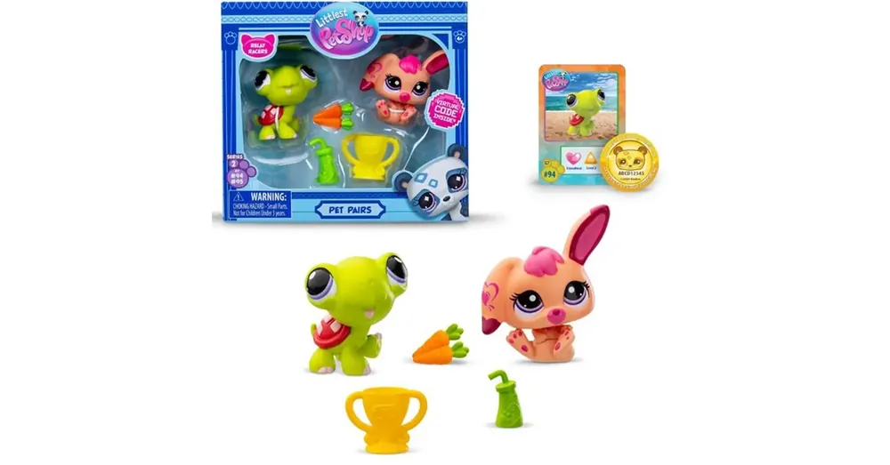 Legkelendőbb Littlest Pet Shop Relay Racers – Teknős és Nyuszi figura csomag 2. Széria