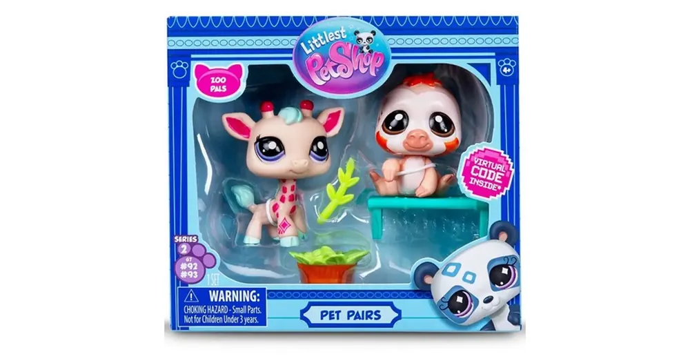 Olcsó Littlest Pet Shop Zoo pals – Zsiráf és Lajhár figura csomag 2. Széria